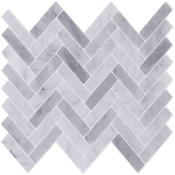 Pastilhas Adesivas Resinadas Espinha De Peixe (carrara)