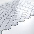 Pastilhas Adesivas Resinadas Hexagonal (branca)