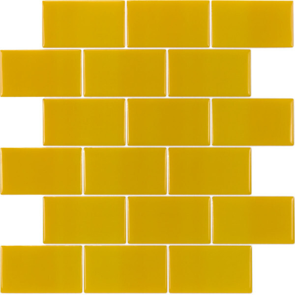 Pastilhas Adesivas Resinadas Metrô (amarela)