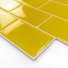 Pastilhas Adesivas Resinadas Metrô (amarela)