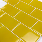 Pastilhas Adesivas Resinadas Metrô (amarela)