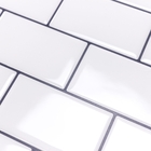 Pastilhas Adesivas Resinadas Metrô (branca E Cinza)