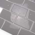 Pastilhas Adesivas Resinadas Metrô (cinza Claro)