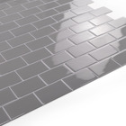 Pastilhas Adesivas Resinadas Metrô (cinza Claro)