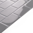 Pastilhas Adesivas Resinadas Metrô (cinza Claro)