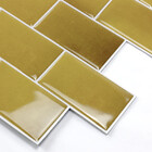 Pastilhas Adesivas Resinadas Metrô (dourada)