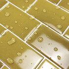 Pastilhas Adesivas Resinadas Metrô (dourada)