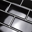 Pastilhas Adesivas Resinadas Metrô (preta)