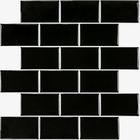 Pastilhas Adesivas Resinadas Metrô (preta)