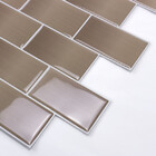 Pastilhas Adesivas Resinadas Metrô (rosé Gold)