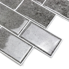 Pastilhas Adesivas Resinadas Metrô (tijolo Cinza)