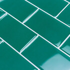 Pastilhas Adesivas Resinadas Metrô (turquesa)