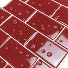 Pastilhas Adesivas Resinadas Metrô (vermelha)