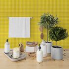 Pastilhas Adesivas Resinadas Quadrada (amarela)