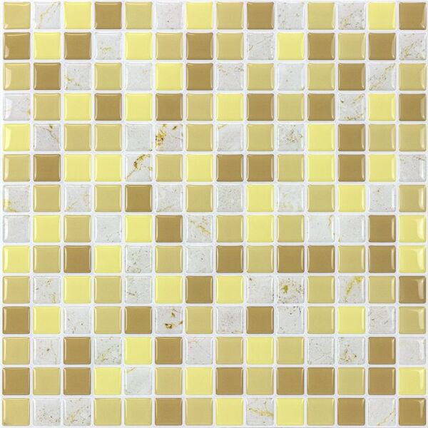 Pastilhas Adesivas Resinadas Quadrada (miscelânea Marfim)