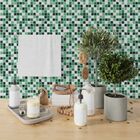 Pastilhas Adesivas Resinadas Quadrada (miscelânea Verde)