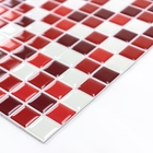 Pastilhas Adesivas Resinadas Quadrada (miscelânea Vermelha)