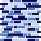 Pastilhas Adesivas Resinadas Retangular (azul)