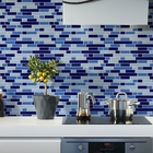 Pastilhas Adesivas Resinadas Retangular (azul)