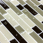 Pastilhas Adesivas Resinadas Retangular (marrom)