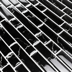 Pastilhas Adesivas Resinadas Retangular (nero)