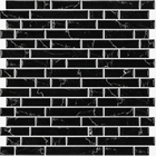 Pastilhas Adesivas Resinadas Retangular (nero)