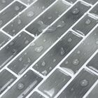 Pastilhas Adesivas Resinadas Retangular (prata)