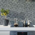 Pastilhas Adesivas Resinadas Retangular (prata)