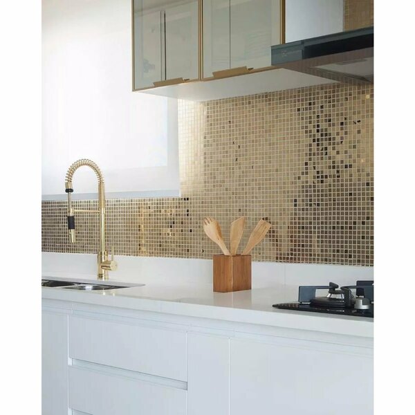 Pastilhas De Inox Para Revestimento Realeza Dourado