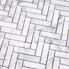 Pastilhas De Pedra Espinha De Peixe 29x25 Cm (mármore Carrara)