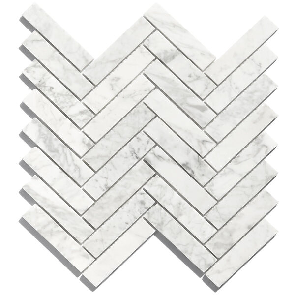 Pastilhas De Pedra Espinha De Peixe (mármore Carrara)