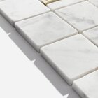 Pastilhas De Pedra Quadrada Mármore Carrara Branco
