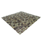 Pastilhas De Vidro 1,4 X 1,4 La Bella Griffe - Marrom Androme