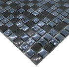 Pastilhas De Vidro 1,4 X 1,4 La Bella Griffe - Preto Azulado