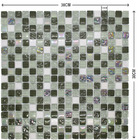 Pastilhas De Vidro 1,4 X 1,4 La Bella Griffe - Verde