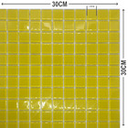 Pastilhas de Vidro Amarela Brilhante 30x30cm