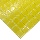 Pastilhas de Vidro Amarela Brilhante 30x30cm