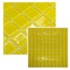 Pastilhas de Vidro Amarela Brilhante 30x30cm