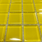 Pastilhas de Vidro Amarela Brilhante 30x30cm