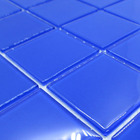 Pastilhas de Vidro Azul Brilhante 30x30cm