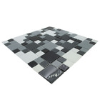 Pastilhas de Vidro Cinza Mix Brilhante 30x30cm