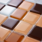 Pastilhas De Vidro Cristal Miscelânea (chocolate)