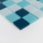 Pastilhas De Vidro Cristal Miscelânea Celeste Azul Celeste