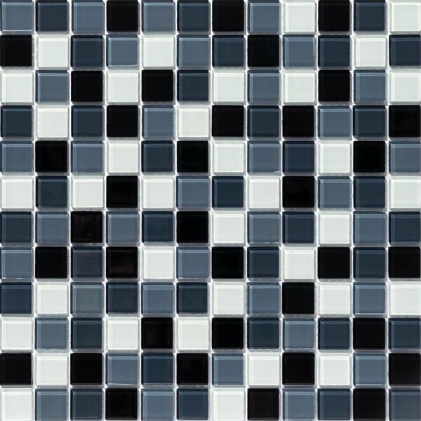 Pastilhas De Vidro Cristal Miscelânea Petróleo Branco/cinza