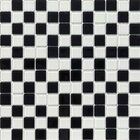 Pastilhas De Vidro Cristal Miscelânea Preto/branco