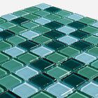 Pastilhas De Vidro Cristal Miscelânea Verde