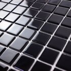 Pastilhas De Vidro Cristal Puro Preto/branco