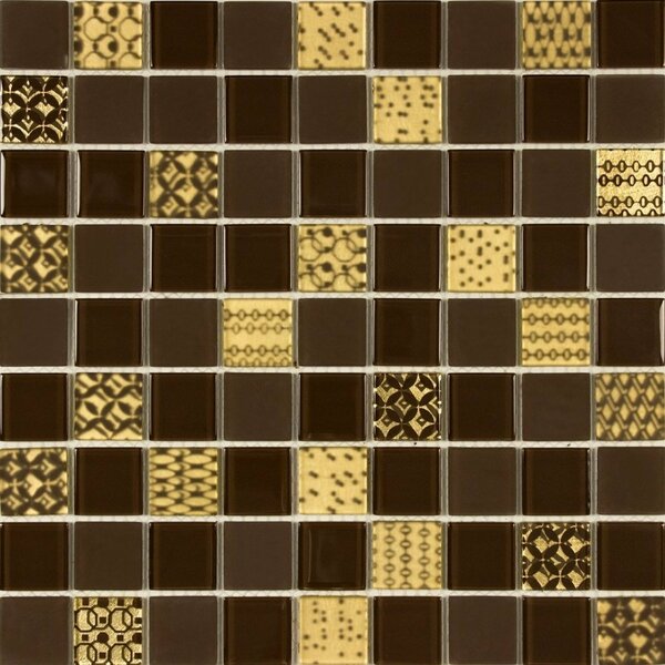 Pastilhas De Vidro Cristal Stylus Dakar Marrom