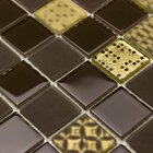 Pastilhas De Vidro Cristal Stylus Dakar Marrom