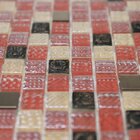 Pastilhas De Vidro Cristal Stylus Munique Vermelho